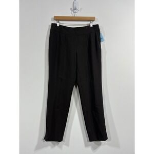 NWT ROBELL Ingrid Trousers Slim Fit Detail Womens Size 10 Classic Office Career